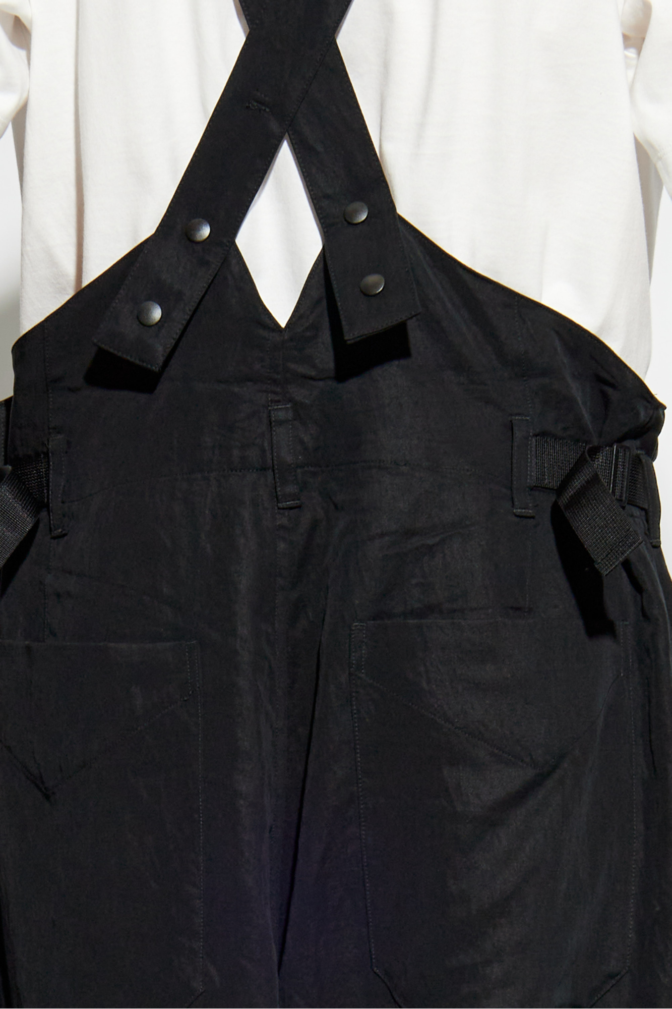 3 - Black Pants with suspenders Y - prada short sleeve